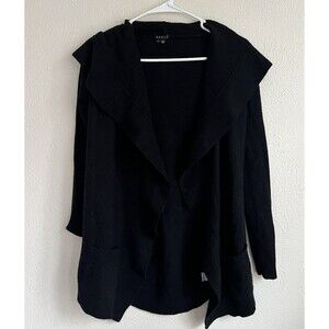 Theory 100% Cashmere Black Cardigan Women’s Small Luxury Soft Minimalist Classic